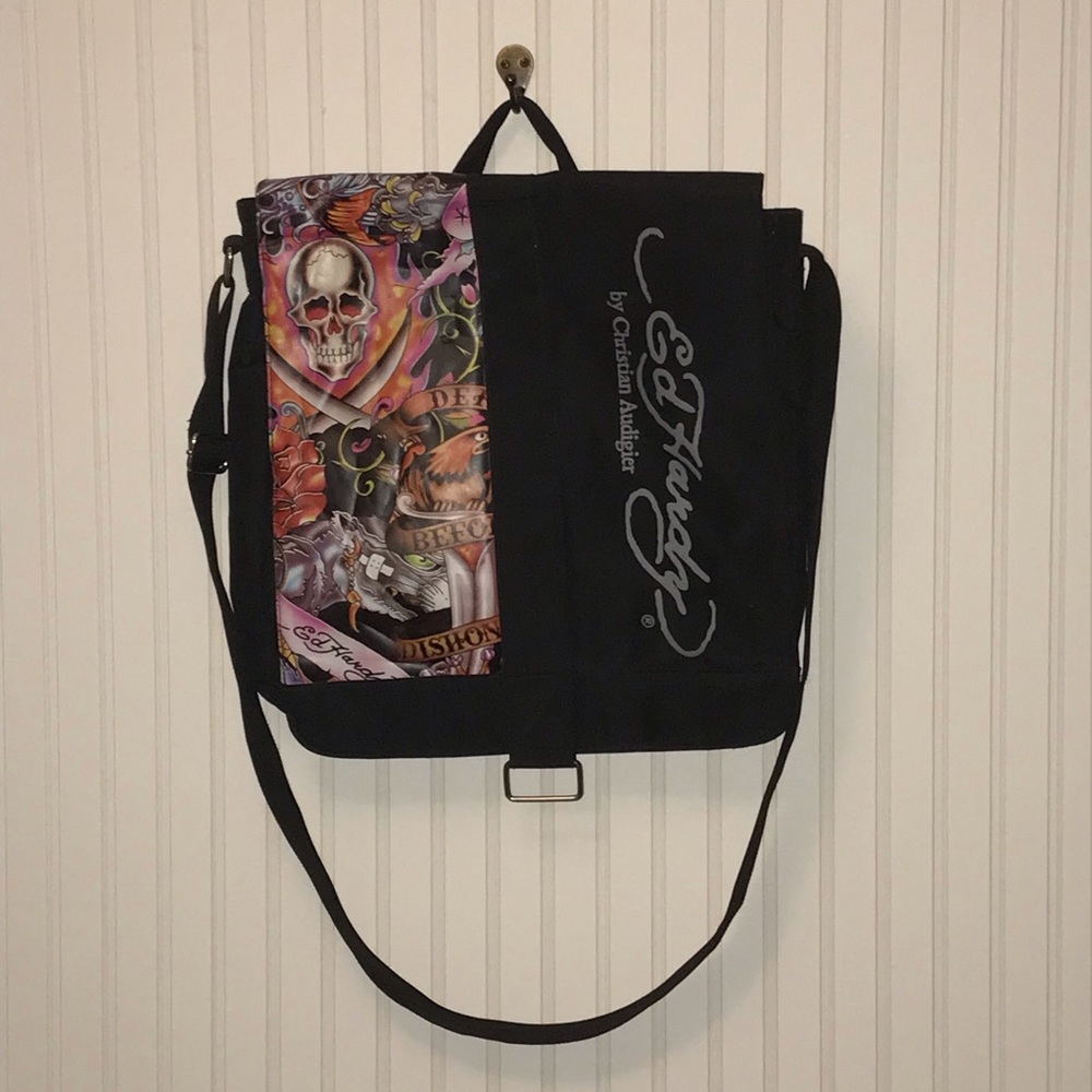 Ed Hardy Christian Audigier Messenger Bag PreOwned